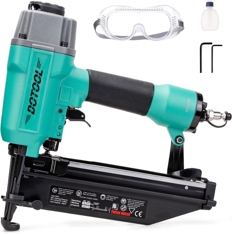 Dotool Store Finish Nailer 16GA 1-inch to 2-1/2-inch Finish Nails Pneumatic Nail Gun with Tool-Free Depth Adjust - Image 1